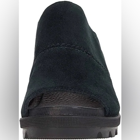 New Sorel Joanie II Slide Suede Leather Black Size 6 B Shoes Women - Picture 2 of 5
